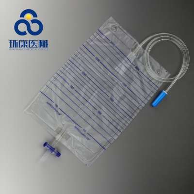 2000ML disposable urine bag with Push pull valve